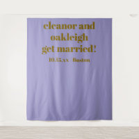 Weiche lila moderne Hochzeit individuell Foto Hint