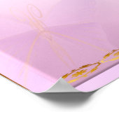 Weiche Lila Schmetterlingspostel Poster (Ecke)