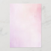 Weiche Lila Speisekarte mit elegantem Minimalistis Menükarte (Rückseite)