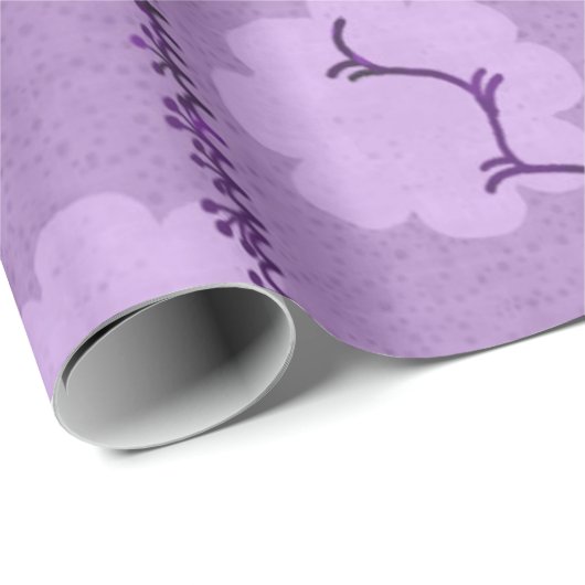 Weiche lila Textur Geschenkpapier (Rolleneckpunkt)