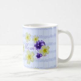 Weiche Lila und gelbe Blumen Blatt Musik Mama Tass Kaffeetasse