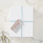 Weiche lila und graue Effekte Geschenkanhänger (Mit Garn)