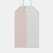 Weiche lila und graue Effekte Geschenkanhänger (Rückseite)