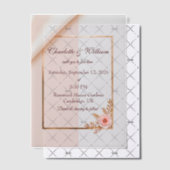 Weiche lila und graue Effekte mit Blume Pergament Einladungen (Versetzt (Einladung))