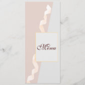 Weiche lila und graue Effekte mit Farbband Menükarte (Vorderseite)