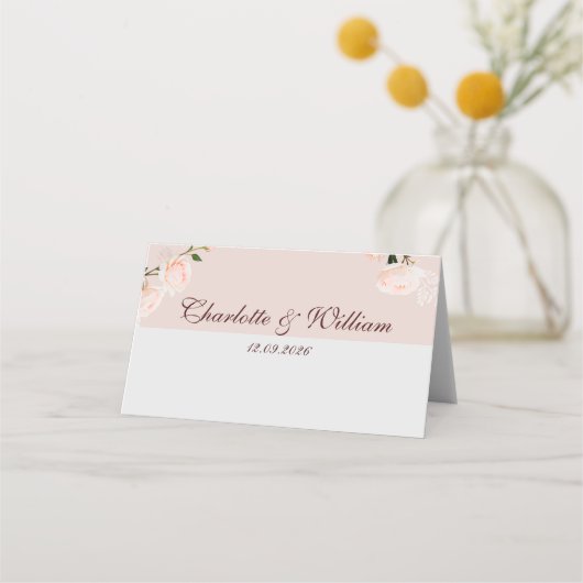 Weiche lila und graue Effekte mit Farbbandstelle c Platzkarte (Rückseite)