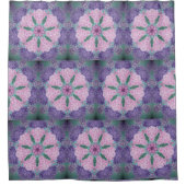 Weiche Lila und rosa Hydrangea Duschvorhang (Vorderseite)