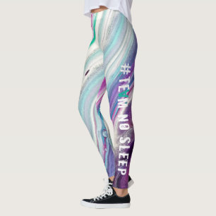 Weiche, Lila und rosa Swirt-Leggings Leggings