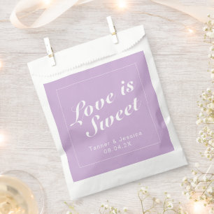 Weiche Lila und weiße moderne Minimalistische Hoch Geschenktütchen