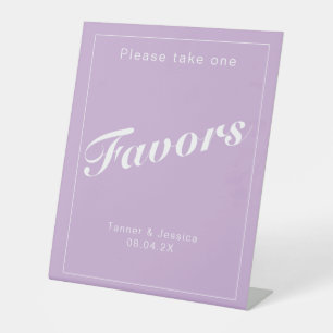 Weiche Lila und weiße moderne Minimalistische Hoch Sockelschild