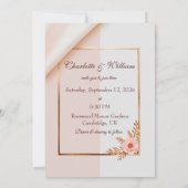 Weiche lila Wirkungen mit Blume Einladung (Rückseite)