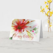 Weiche Lilien Karte (Gelbe Blume)