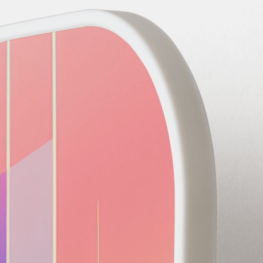 Weiche Linien und Formen in Pastellfarben Pickleball Schläger (Linke Seite)