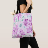 Weiche Malven-Wasserfarben-Blumenmuster-Tasche Tasche (Von Nahem)