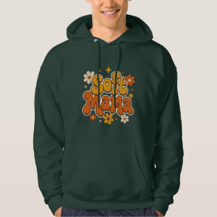 Weiche Mama Retro-Blumen Groovy-Design   Cute Boho Hoodie