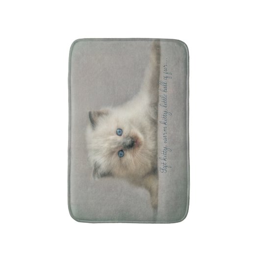 Weiche Miezekatze, ragdoll Badmatte Badematte (Vorderseite Vertikal)