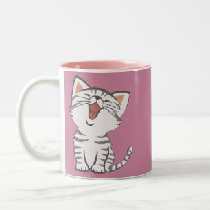 Weiche Miezekatze Zweifarbige Tasse