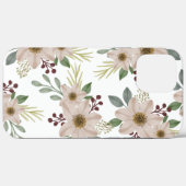 Weiche Minzgrüne Florale Gartenmuster iPhone-Hülle Case-Mate iPhone Hülle (Rückseite (Horizontal))