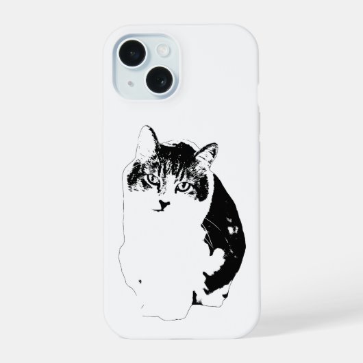 Weiche moderne Figur iPhone 15 Hülle (Rückseite)