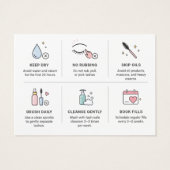 Weiche moderne Wimpern-Nachbehandlungsschablone in (Rückseite)
