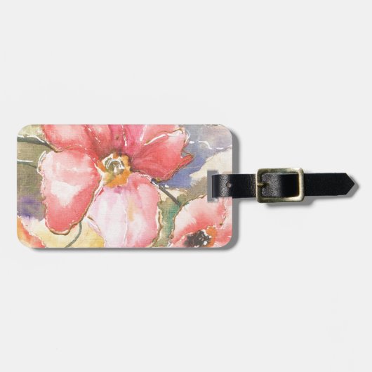 Weiche Mohnblumen I Gepäckanhänger (Vorderseite horizontal)