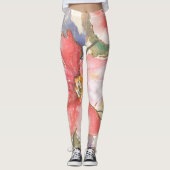 Weiche Mohnblumen I Leggings (Vorderseite)