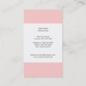 Weiche Monogramm-Visitenkarten Visitenkarte (Rückseite)