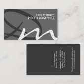 Weiche Monogramm-Visitenkarten Visitenkarte (Vorne/Hinten)