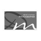 Weiche Monogramm-Visitenkarten