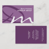 Weiche Monogramm-Visitenkarten Visitenkarte (Vorne/Hinten)