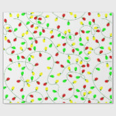 weiche, nahtlose Weihnachtsbaumlichter Geschenkpapier (Flach)