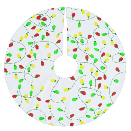 weiche, nahtlose Weihnachtsbaumlichter Polyester Weihnachtsbaumdecke (Vorderseite)