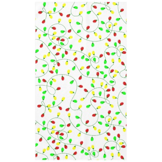 weiche, nahtlose Weihnachtsbaumlichter Tischdecke (Vorderseite)