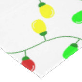 weiche, nahtlose Weihnachtsbaumlichter Tischdecke (Schrägansicht)