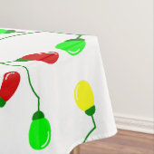 weiche, nahtlose Weihnachtsbaumlichter Tischdecke (Beispiel)