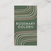 Weiche, neutrale Linien Minimalistisch schlicht El Visitenkarte (Vorderseite)