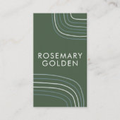 Weiche, neutrale Linien Minimalistisch schlicht El Visitenkarte (Vorderseite)