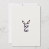 Weiche, neutrale Minimalistische Waldlandschaft zu Einladung (Rückseite)