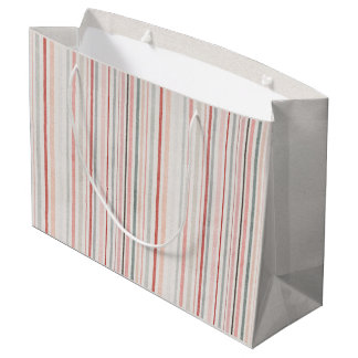 Weiche neutrale Streifenmuster-Geschenktasche Große Geschenktüte