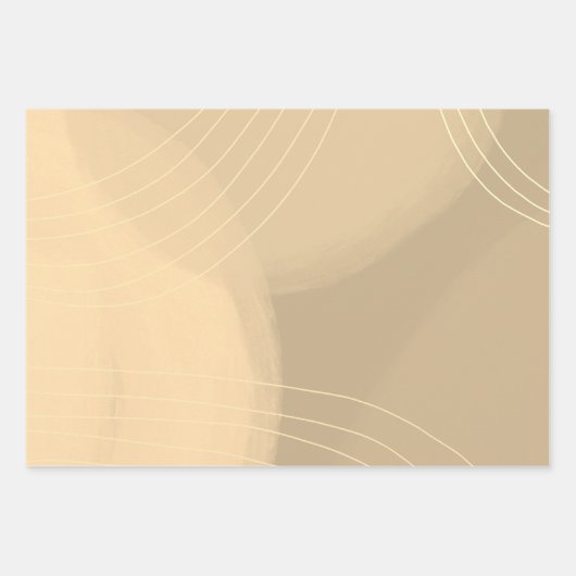 Weiche Neutronenlinien farbenfrohe Retro-Erdgesche Geschenkpapier Set (Vorderseite 2)