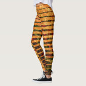 Weiche orangefarbene Streifen und Kratzer, zur Det Leggings (Links)
