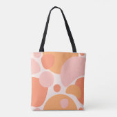 Weiche organische Formen Kunstdruck Tasche (Rückseite)