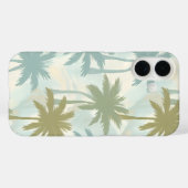 Weiche Palmen – Pastell-Tropenmuster Case-Mate iPhone Hülle (Rückseite (Horizontal))