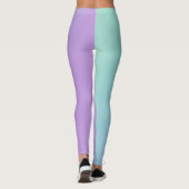 Weiche Pasta Lila Aqua Gradient Leggings (Rückseite)