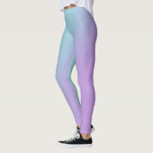 Weiche Pasta Lila Aqua Gradient Leggings (Links)