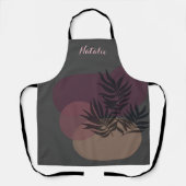 Weiche Pastel Abstrakt leichte Kohle Tropische Sch Schürze (Vorderseite)