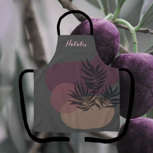 Weiche Pastel Abstrakt leichte Kohle Tropische Sch Schürze