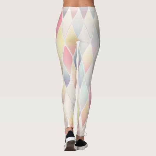 Weiche Pastel-Diamantmuster Leggings (Rückseite)