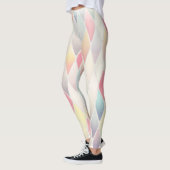 Weiche Pastel-Diamantmuster Leggings (Links)
