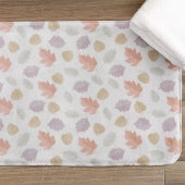 Weiche Pastel Fall Leaf Muster | Minimalistischer  Badematte